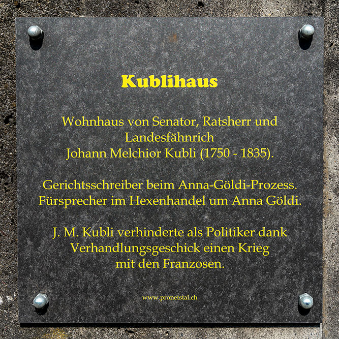 Kublihaus in Netstal