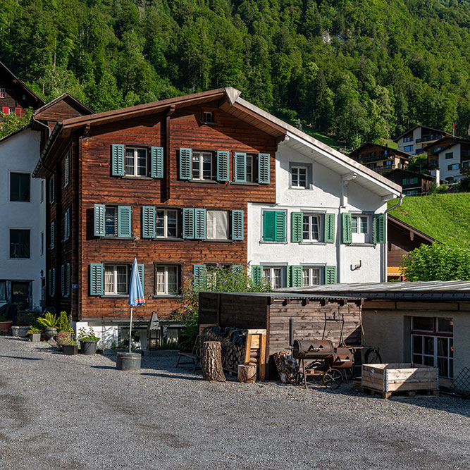 Dorf Luchsingen