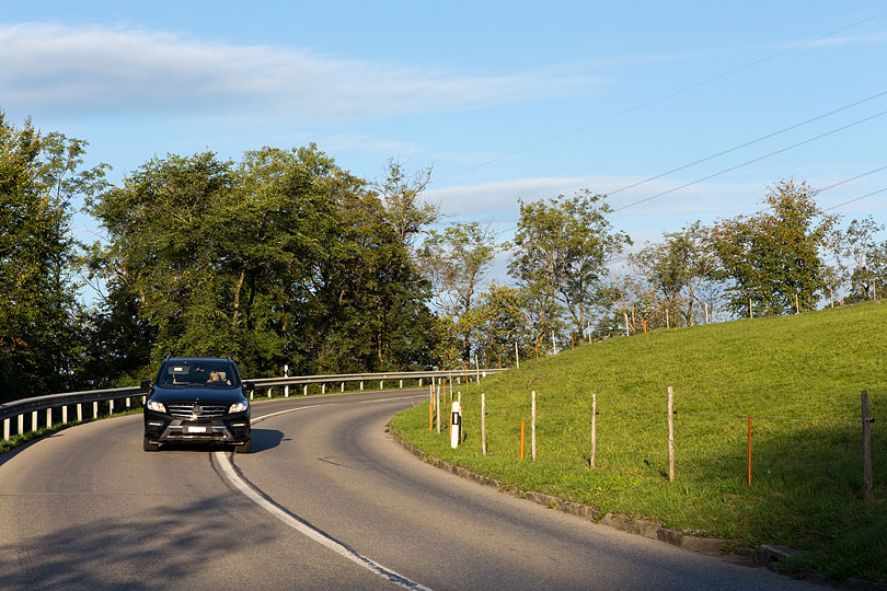 La route vers Charmey et Jaun