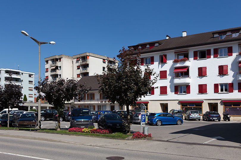 Place du Parc à Broc