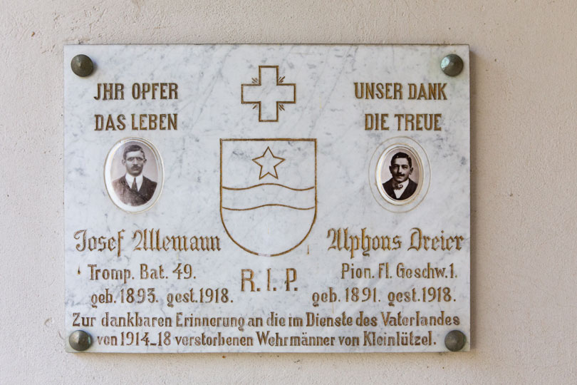 Gedenktafel in Kleinlützel