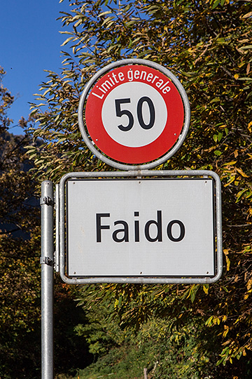 Ortstafel Faido