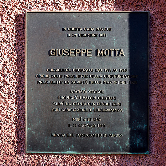 Geburtshaus Giuseppe Motta
