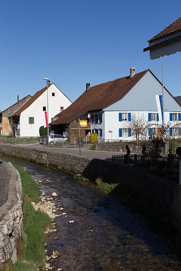 Scheulte et la Route Principale à Mervelier