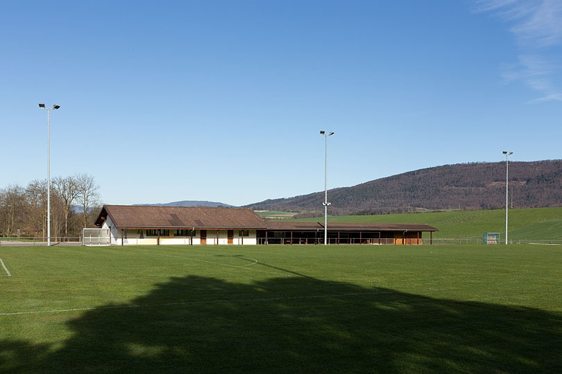 la stade à Mervelier