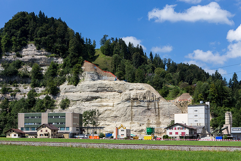 Sanierungsarbeiten an der Badflue