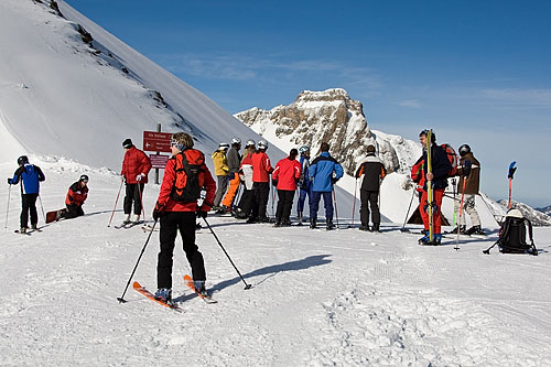 Piste beim Maschgenkamm