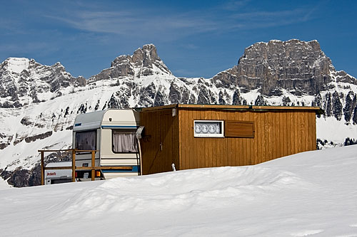 Wintercamping auf der Molseralp