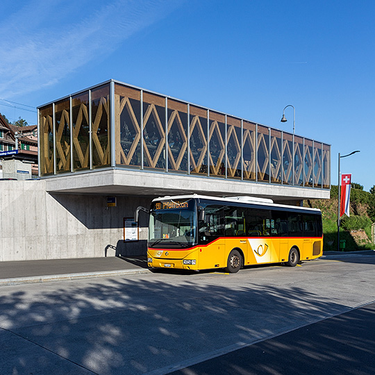 Velounterstand beim Bahnhof Schindellegi