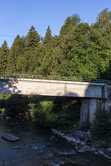 Sihl mit Eisenbahnbrücke