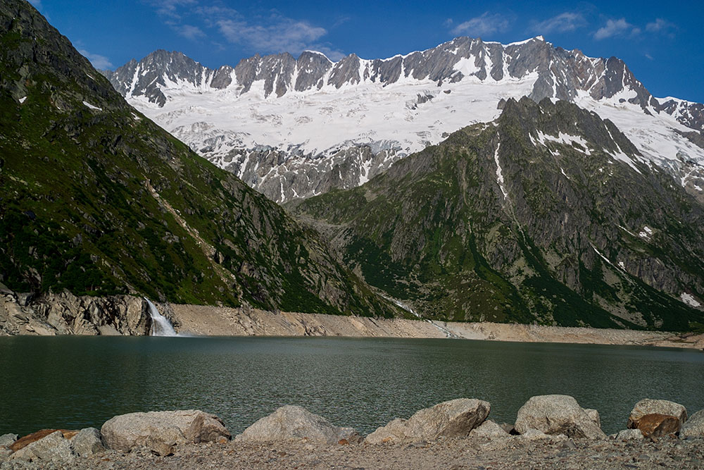 Stausee und Dammastock