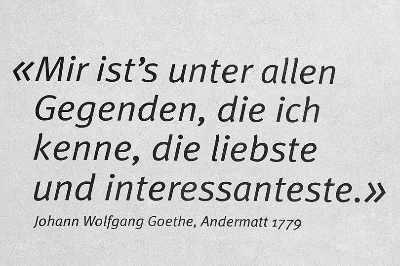 Goethe über Andermatt