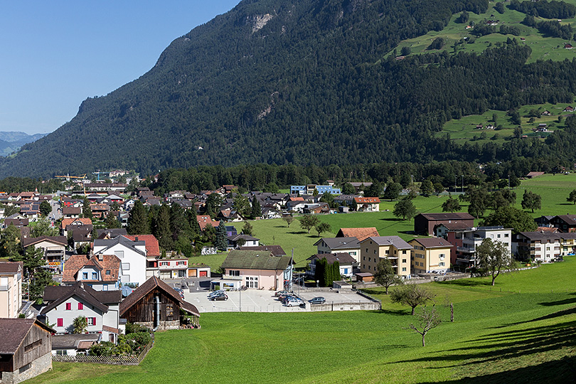 Talstation der Luftseilbahn nach Haldi