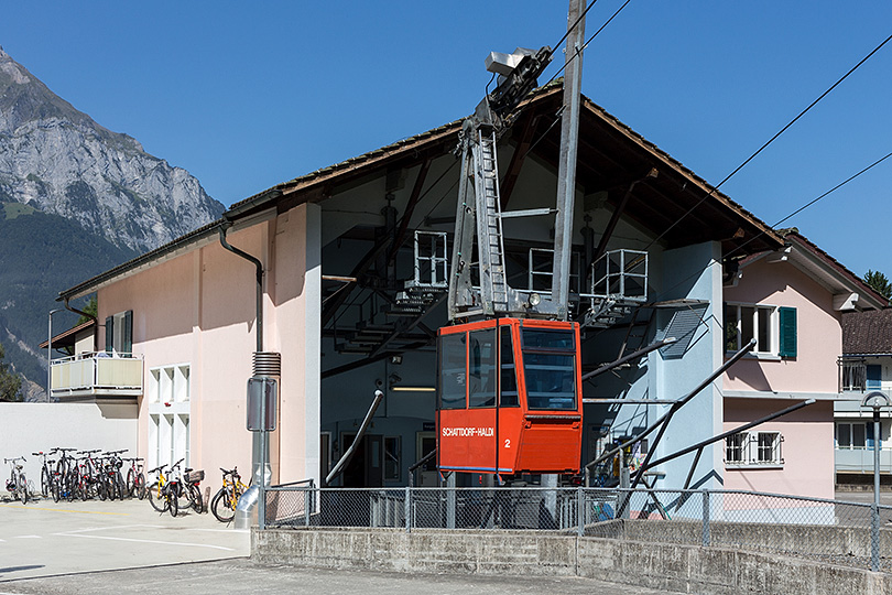 Talstation der Luftseilbahn Schattdorf-Haldi