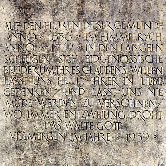 Kriegsdenkmal in Villmergen