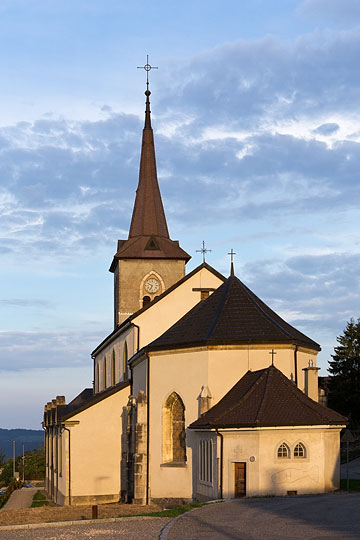 ancienne Eglise Saint-Hubert à Le Noirmont