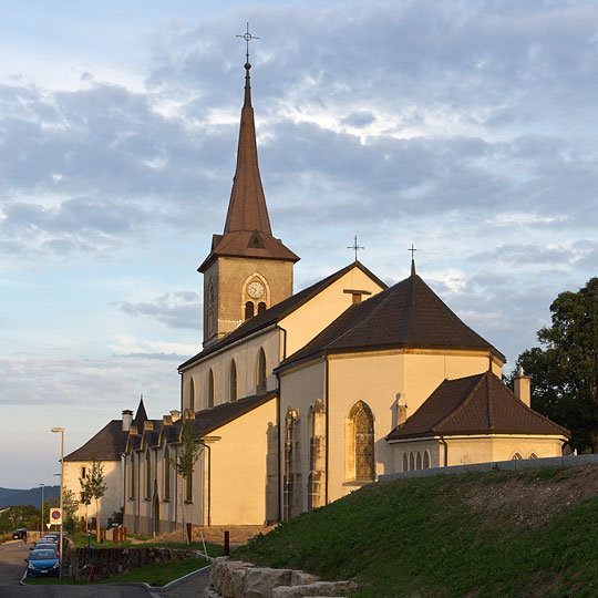 ancienne Eglise Saint-Hubert à Le Noirmont