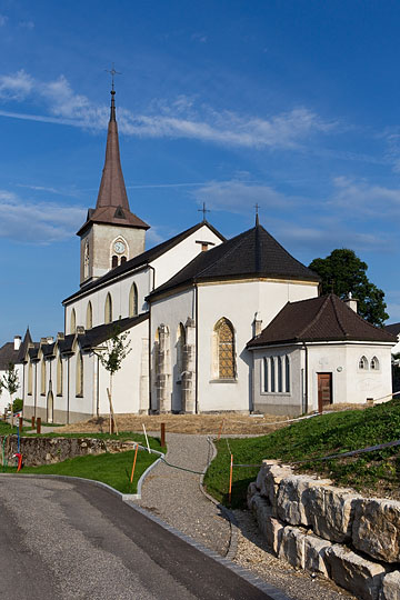 ancienne Eglise Saint-Hubert à Le Noirmont