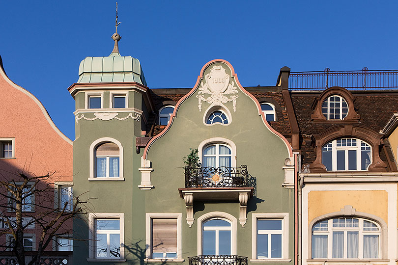 Jugenstilhaus an der Bahnhofstrasse in Rheineck