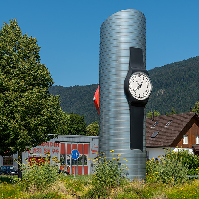 Verkehrskreisel in Bettlach