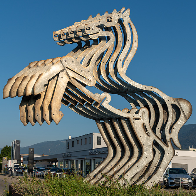 Verkehrskreisel in Bellach