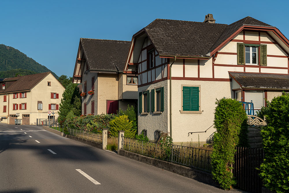 Bahnhofstrasse in Reichenburg