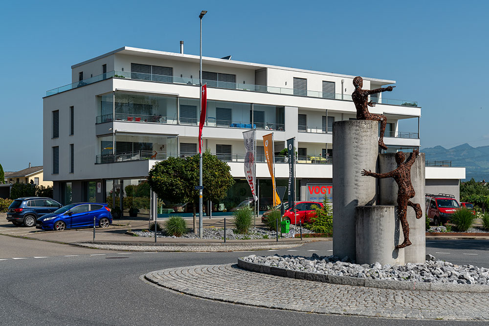 Verkehrskreisel in Reichenburg