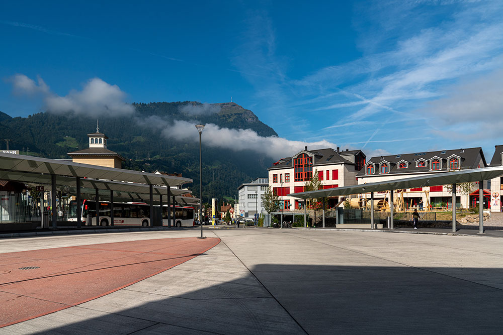 Busbahnhof in Goldau