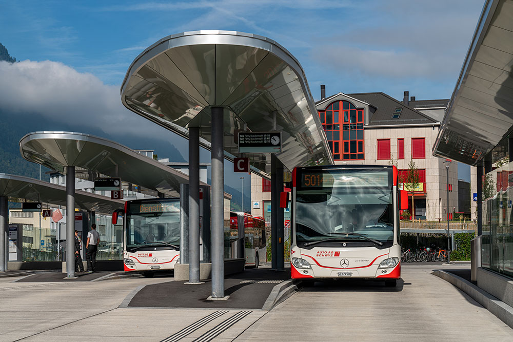 Busbahnhof in Goldau