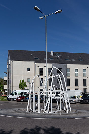 Rond-point à Courtételle