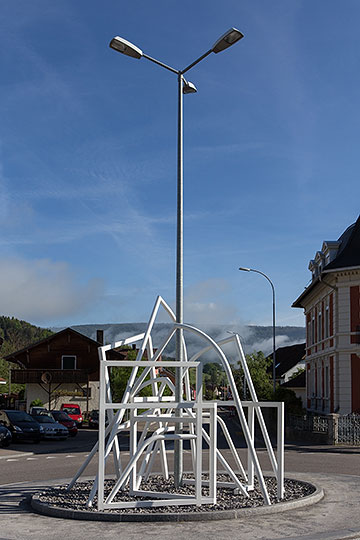 Rond-point à Courtételle