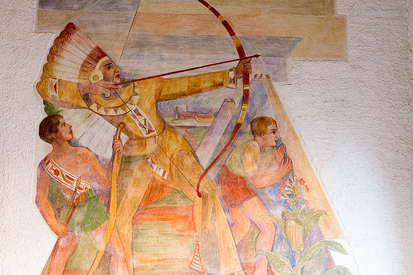 Tableau mural, école à Boncourt