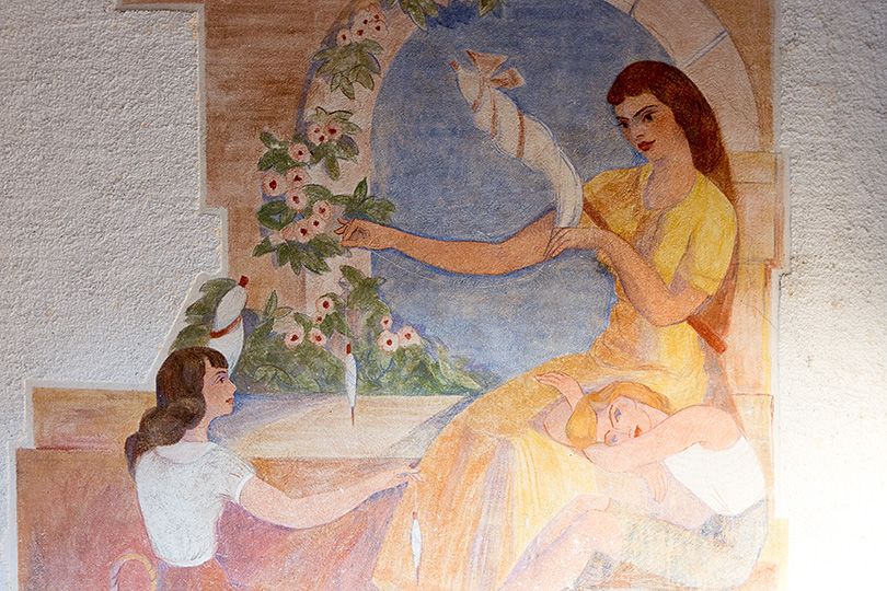 Tableau mural, école à Boncourt