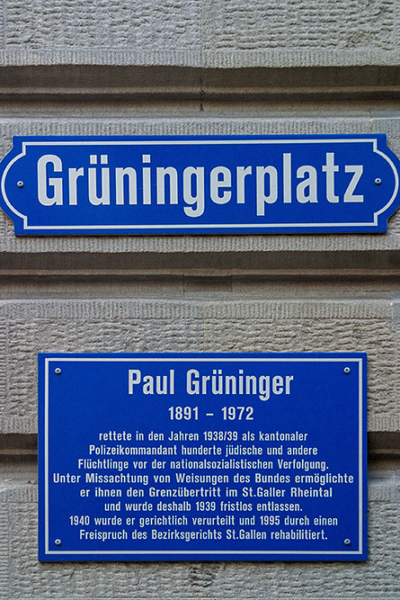 Gedenktafel Paul Grüninger