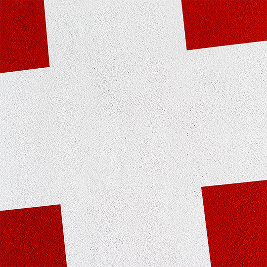 Schweizer Kreuz abstrakt