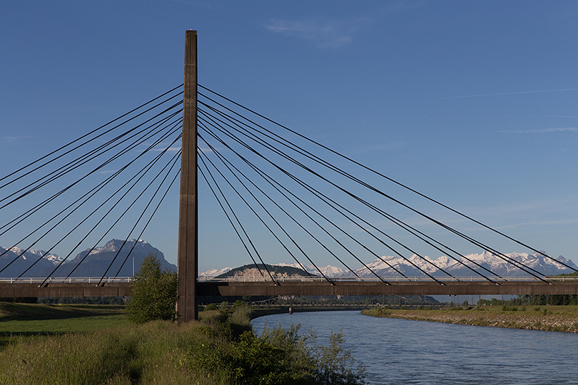 Schrägseilbrücke in Diepoldsau