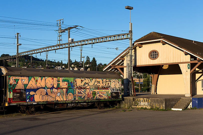 Bahnhofplatz in Gossau