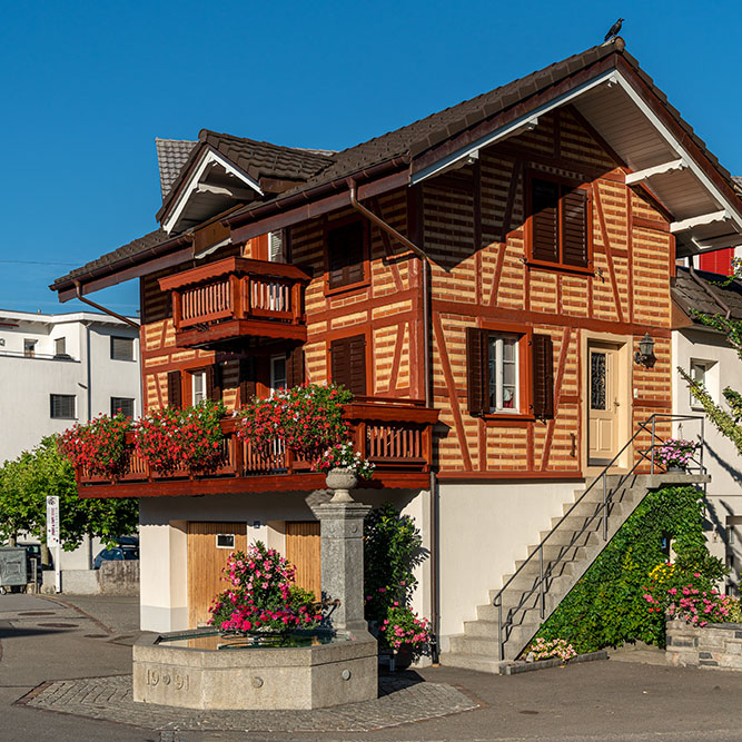 Dorfstrasse in Benken SG