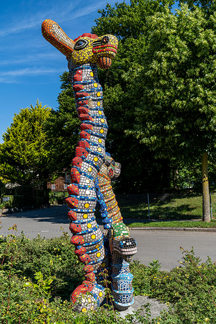 Kreiselskulptur von Bruno Weber