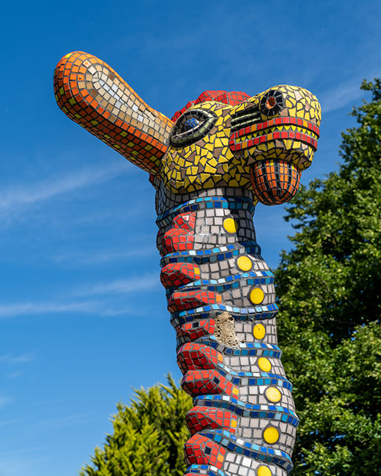 Kreiselskulptur von Bruno Weber