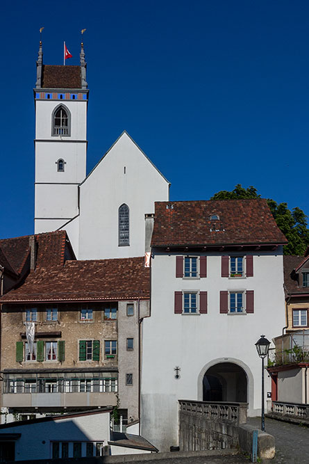 Stadtkirche und Haldentor in Aarau