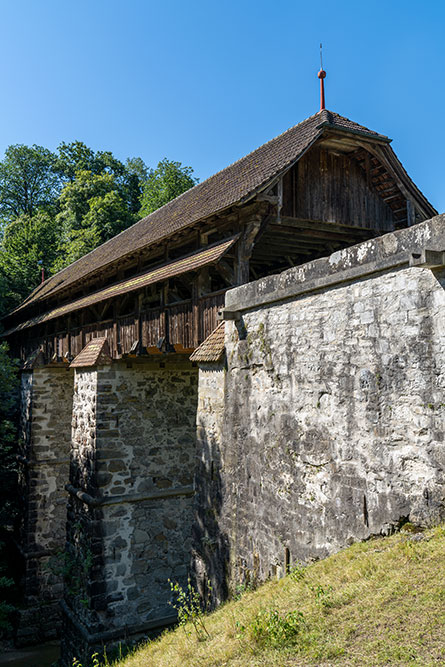 Holzbrücke in Rothenburg