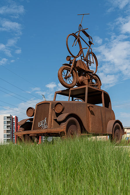 Kreiselskulptur in Stettbach