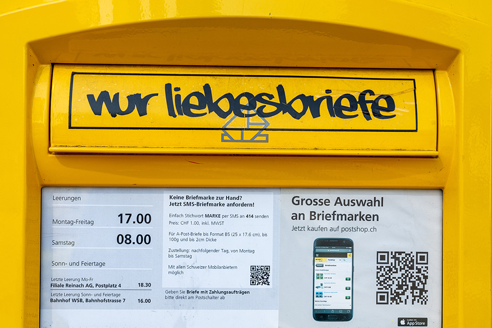 Briefkasten für Liebesbriefe