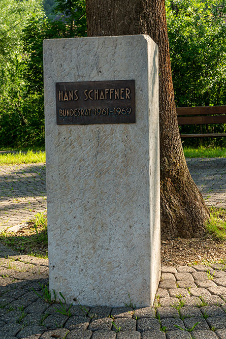 Gedenkstein Bundesrat Schaffner