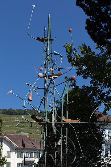 sculpture fontaine à Bex