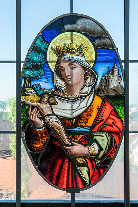 Glasmedaillon in Hägglingen