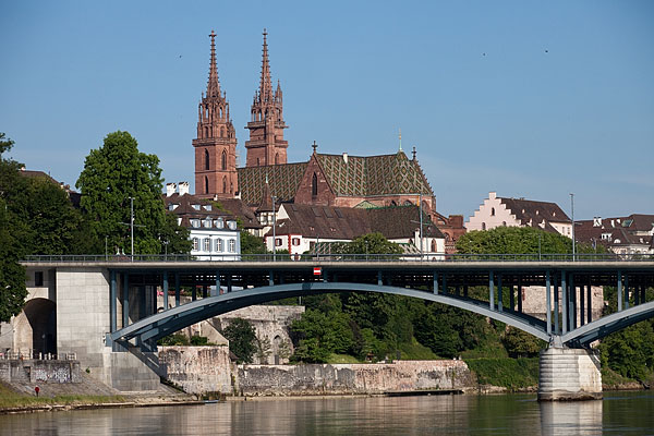 Basler Münster und Wettsteinbrücke