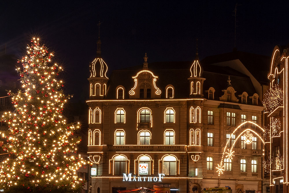 Adventsbeleuchtung in Basel