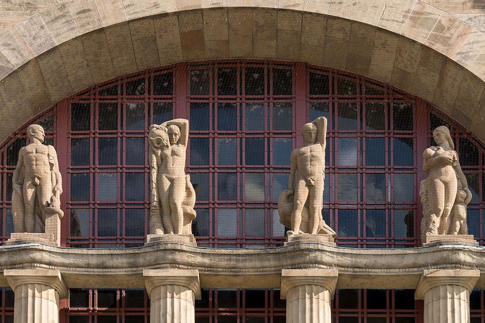 Skulpturen, Badischer Bahnhof